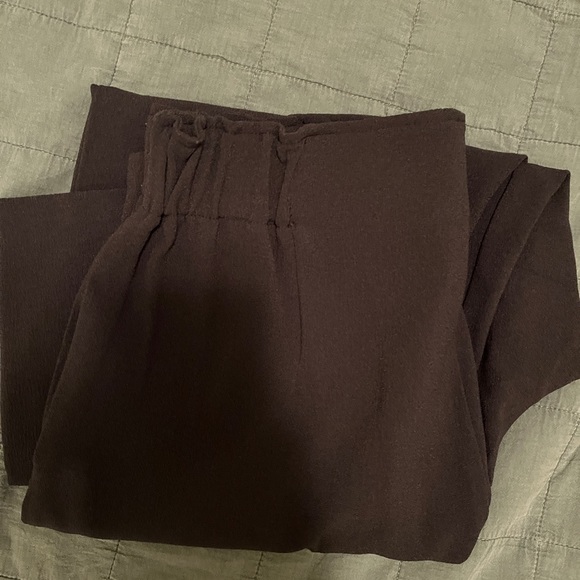 OAK + FORT Black Charcoal Dress Pants with Drawstring - Picture 8 of 8